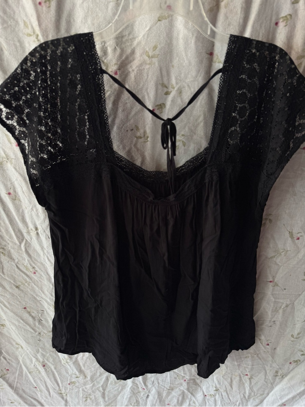 torrid Black Lace Yoke Camisole Top